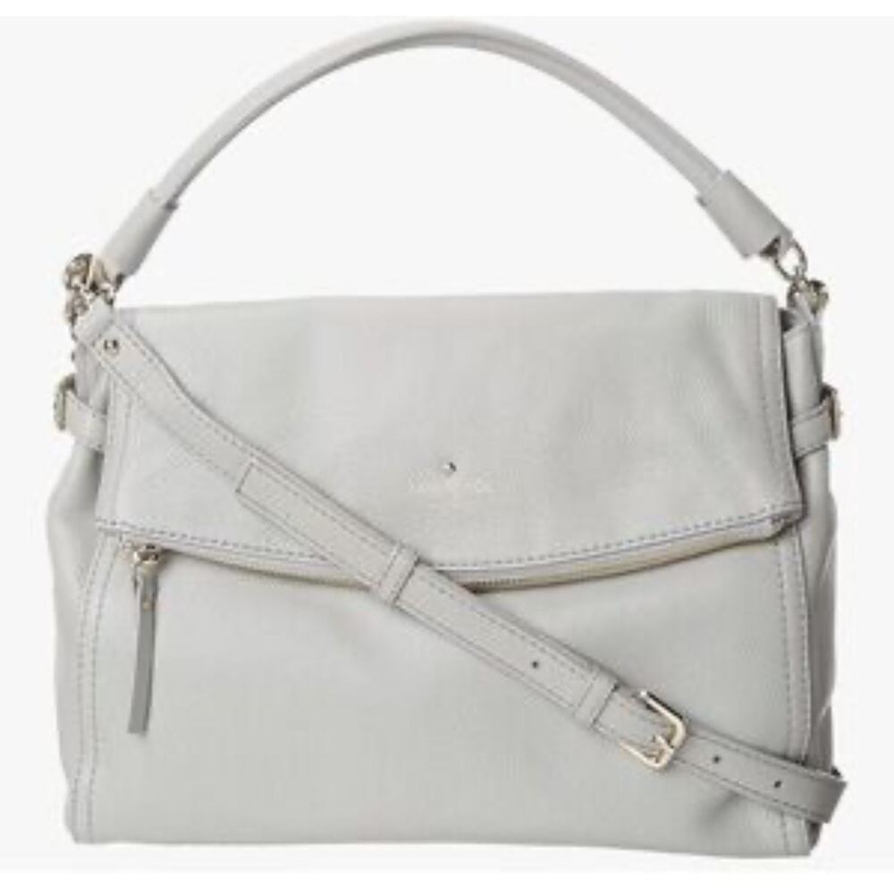 Kate Spade New York Bag Cobble Hill Little Minka Gray Crossbody Foldover Satchel
